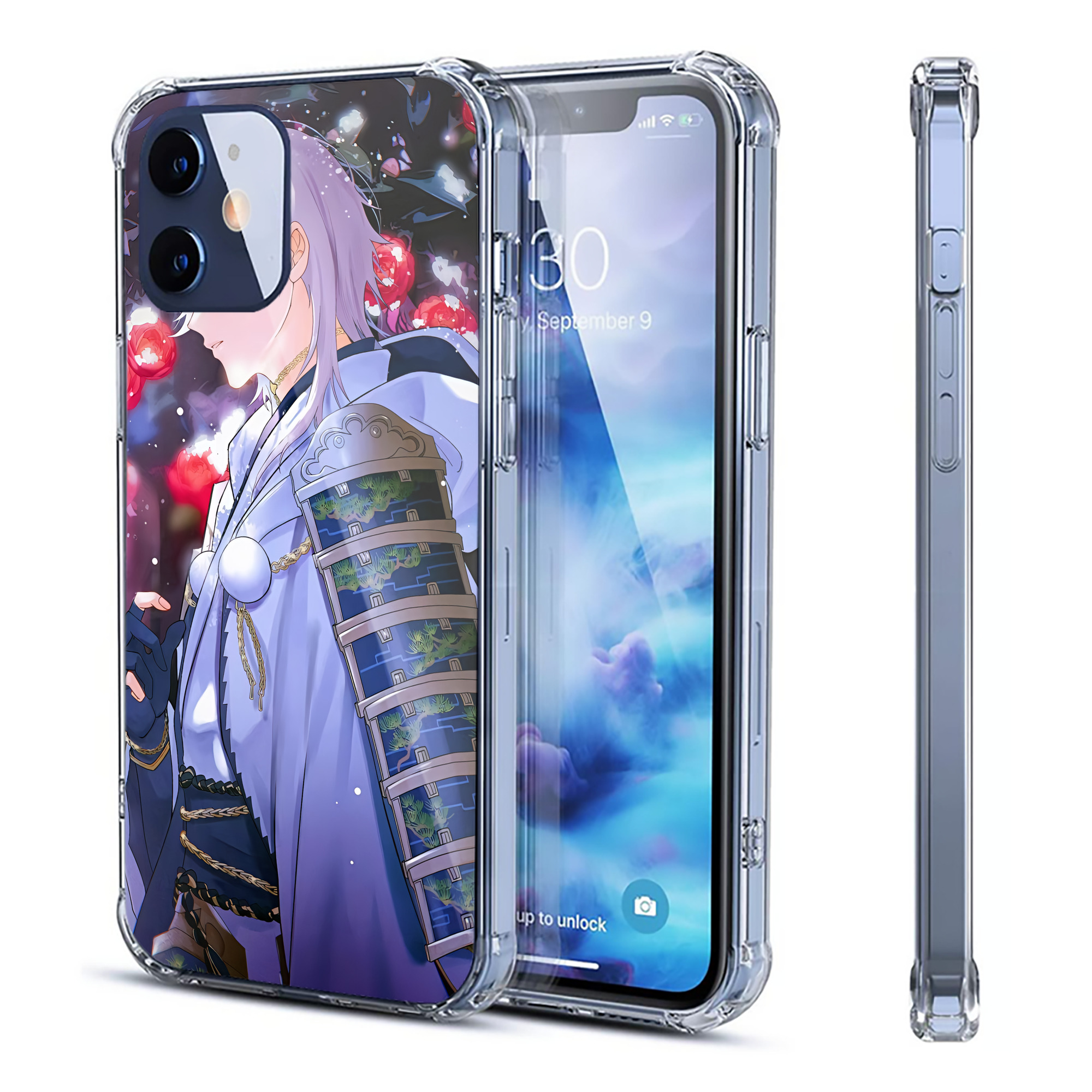 （画像用） 刀剣乱舞 Touken Ranbu 【iPhone 12シリーズ対応】透明スマホケース（クリアソフトケース）